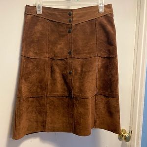 Gap Khasis Genuine Leather Skirt Size 1
